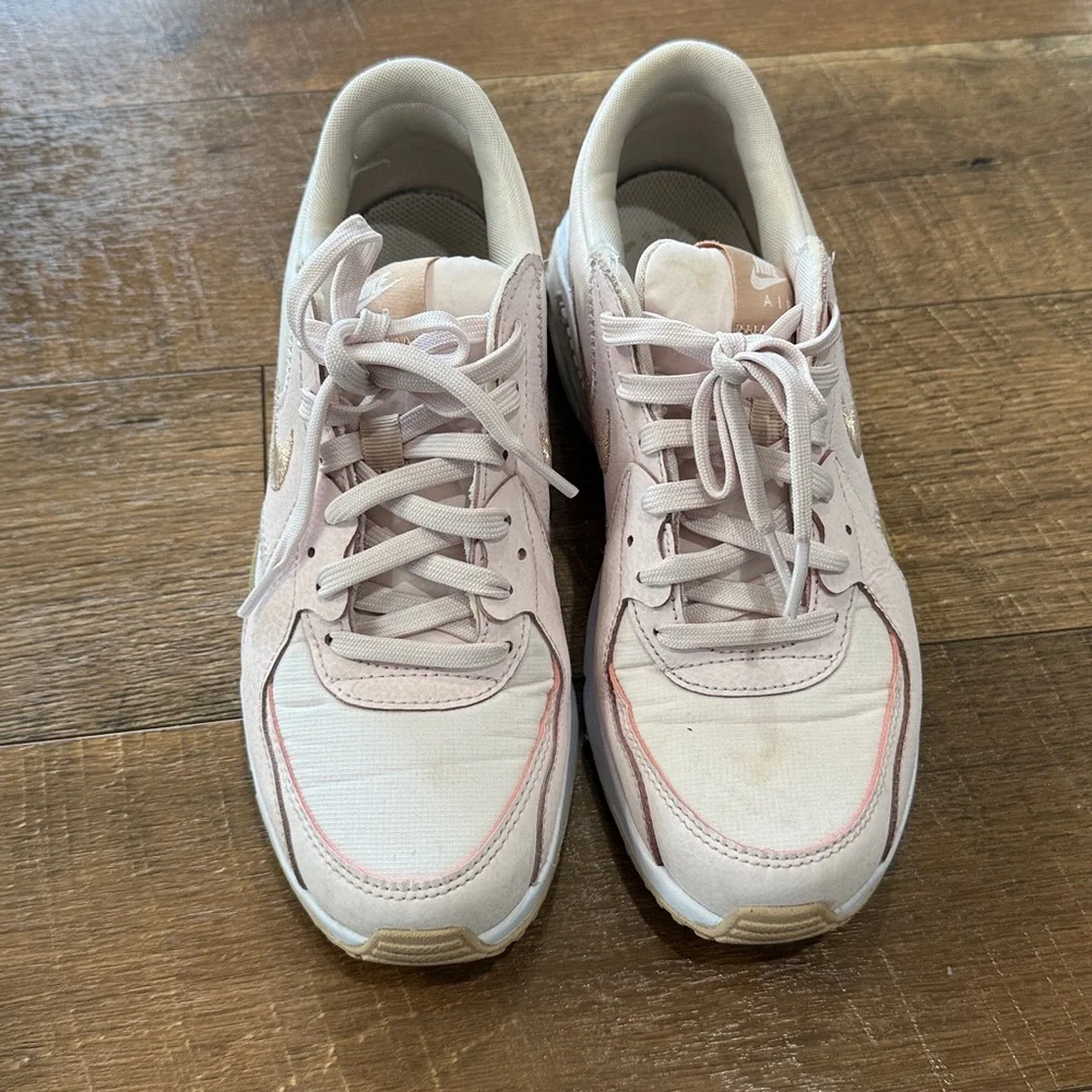 Nike Air Max Women's Sneakers - Light Pink and Beige